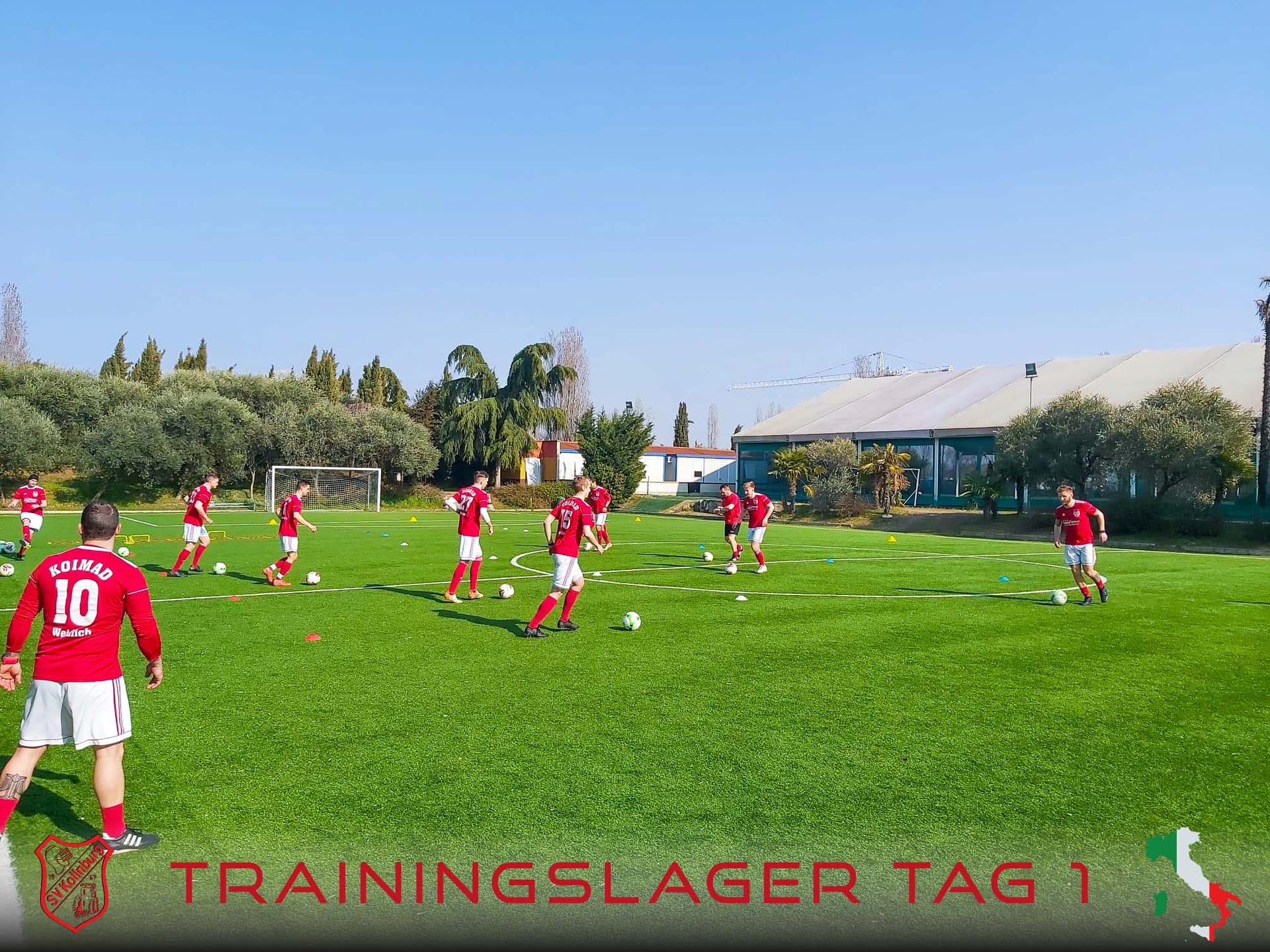 Trainingslager Tagebuch Tag 1